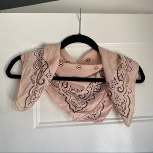 Vintage Pale Pink Cotton Bandana